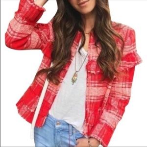 Zara Frill tweed blazer